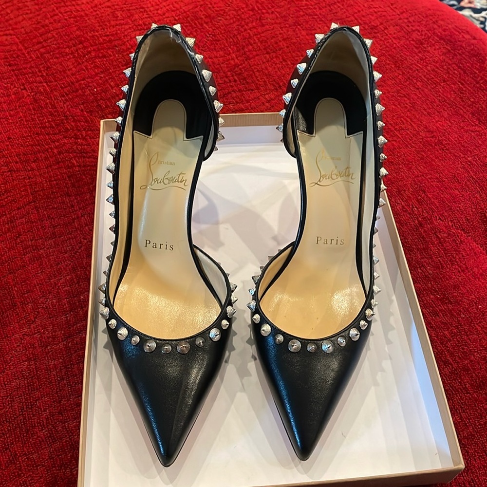 Louboutin rishell 85 Napa Shiny pumps